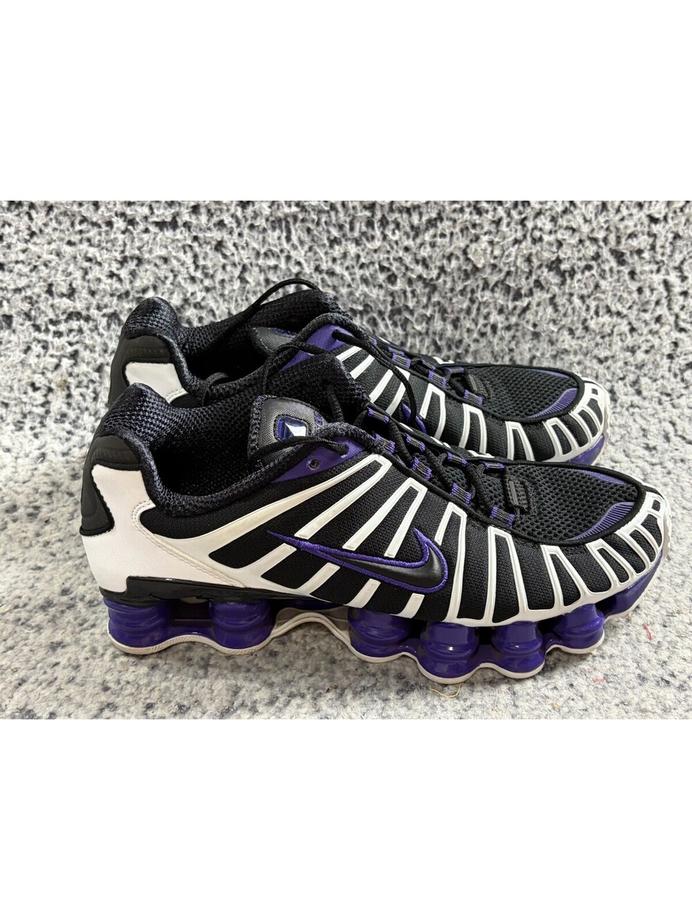 Nike Shox TL Black Court Purple AV3595-008 Men's Size 6.5 Sneakers